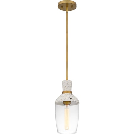 Quoizel Piccolo Pendant Mini Pendant 1 Light Aged Brass QPP6189AB